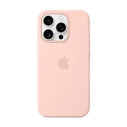 Клип-кейс (накладка) Silicone Case для Apple iPhone 16 Pro Max силикон, пудровый