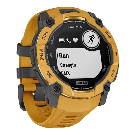 Умные часы Garmin Instinct 3 50mm Solar жёлтый (жёлто-серый ремешок) - 2