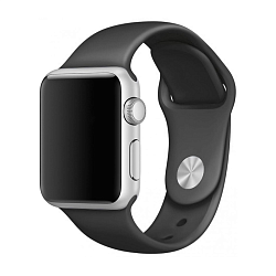 Ремешок W.O.L.T. для Apple Watch 38 / 40 / 41 / 42mm силикон чёрный