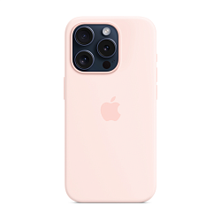 Клип-кейс (накладка) Apple Silicone Case MagSafe для Apple iPhone 15 Pro силикон, Light Pink