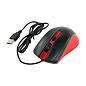 Мышь проводная SmartBuy One SBM-352-RK, чёрный с красным