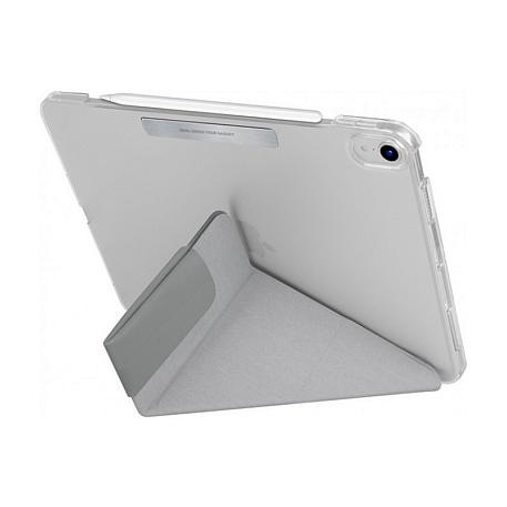 Чехол-книжка UNIQ Camden для Apple iPad Air 10.9" (2020 / 2022) (Уценка) серый (хорошее состояние, точка на чехле) - 3