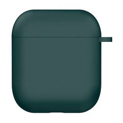 Кобура Silicon Protection Case для Apple AirPods 2018 / 2019 силикон, тёмно-зелёный