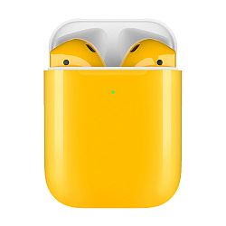 Беспроводные наушники Apple AirPods 2 с зарядным футляром жёлтый (MV7N2)