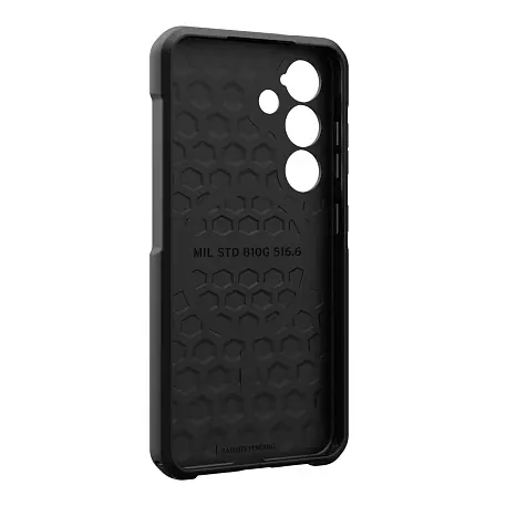 Клип-кейс (накладка) UAG Metropolis LT Magsafe для Samsung Galaxy S25 полиуретан, ткань, кевлар (арамид), чёрный - 3
