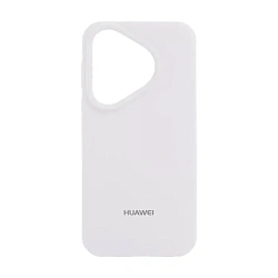 Клип-кейс (накладка) Silicone cover закрытый для Huawei Pura 70 силикон, белый