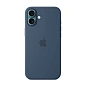 Клип-кейс (накладка) Silicone Case MagSafe для Apple iPhone 16 Plus силикон, "джинсовая ткань"