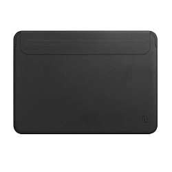 Чехол WIWU Skin Pro 2 Leather Sleeve для Apple MacBook Pro 14" (2021 / 2023) полиуретан, кожа, чёрный