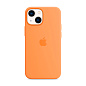 Клип-кейс (накладка) Apple Silicone Case MagSafe для Apple iPhone 13 Mini (Уценка) Marigold (хорошее состояние, просвечивается кольцо MagSafe через силикон)
