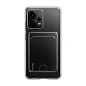 Клип-кейс (накладка) с визитницей для Xiaomi Redmi Note 12 Pro 5G силикон, прозрачный
