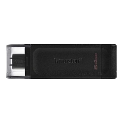 USB-флешка Kingston DataTraveler 70 64 ГБ (USB 3.0 (Type-C)) чёрный