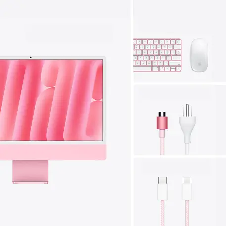 Моноблок Apple iMac 24" M4 (10-core GPU) 16 ГБ, 256 ГБ (MWV43), розовый - 5