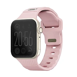 Спортивный ремешок UNIQ Stride для Apple Watch 38 / 40 / 41 / 42mm каучук бледно-розовый