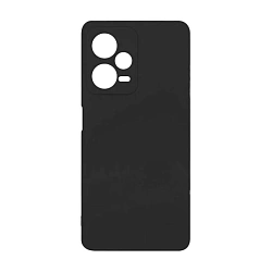 Клип-кейс (накладка) для Xiaomi Redmi Note 12 Pro 5G силикон, чёрный