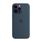 Клип-кейс (накладка) Silicone Case для Apple iPhone 14 Pro Max силикон, тёмно-синий