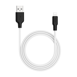 Дата-кабель Hoco X21 Lightning 1 м, белый