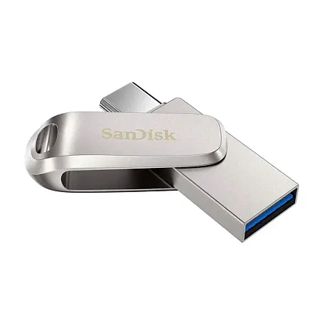 USB-флешка SanDisk Ultra Dual Drive Luxe USB Type-C 128 ГБ (USB 3.2 Gen 1) серебристый - 3