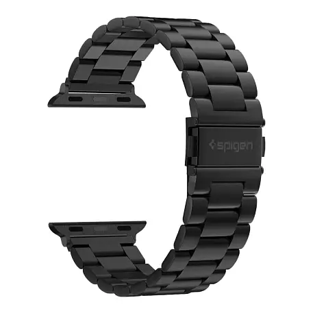 Браслет Spigen Modern Fit для Apple Watch 44 / 45 / 46 / 49mm сталь чёрный - 2
