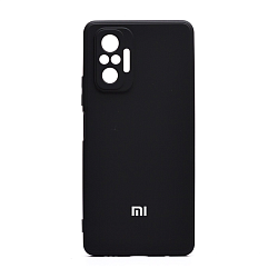 Клип-кейс (накладка) для Xiaomi Redmi Note 10 Pro силикон, чёрный