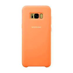 Клип-кейс (накладка) Silicone cover для Samsung Galaxy S8 Plus силикон, оранжевый