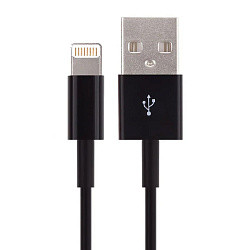 Дата-кабель CM  Lightning 1.5 м, чёрный