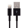 Дата-кабель CM  Lightning 1.5 м, чёрный - 1