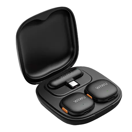 Микрофон петличный WIWU Microphone Duo Wireless чёрный - 2