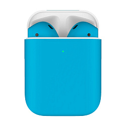 Беспроводные наушники Apple AirPods 2 с зарядным футляром голубой матовый (MV7N2)