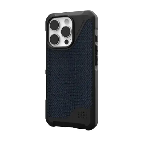 Клип-кейс (накладка) UAG Metropolis LT Magsafe для Apple iPhone 16 Pro Max полиуретан, ткань, кевлар (арамид), тёмно-синий - 2