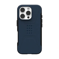 Клип-кейс (накладка) UAG Civilian Magsafe для Apple iPhone 16 Pro Max поликарбонат, тёмно-синий