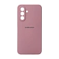Клип-кейс (накладка) Silicone cover закрытый для Samsung Galaxy A36 силикон, пудровый