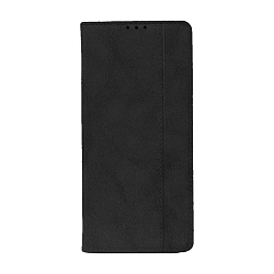 Чехол-книжка Premium Rich Boss для Xiaomi Redmi Note 14 Pro 5G / Poco X7 искусственная кожа, чёрный