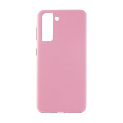 Клип-кейс (накладка) Silicone cover (без лого) для Samsung Galaxy S21 силикон, розовый