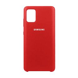 Клип-кейс (накладка) Silicone cover для Samsung Galaxy A31 силикон, красный