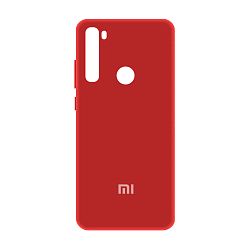 Клип-кейс (накладка) Silicone cover для Xiaomi Redmi Note 8T силикон, красный