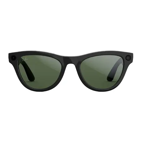 Умные очки Ray-Ban Skyler Gen 2 Shiny Black, Clear/Graphite Green, (52-20-150mm) - 3
