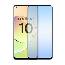 Защитное стекло 3D Premium для Realme 10, черная рамка