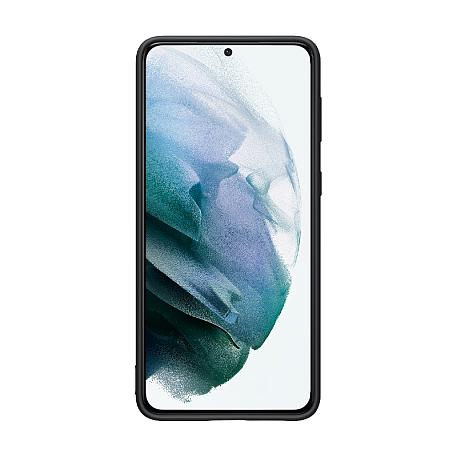 Клип-кейс (накладка) Samsung Silicone cover для Samsung Galaxy S21 Plus силикон, чёрный - 2