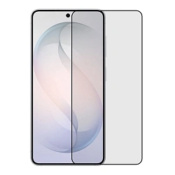 Защитное стекло Otao Clear 2.5D для Samsung Galaxy S24 Plus / S25 Plus / S25 Edge / S26 Plus, черная рамка