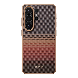 Клип-кейс (накладка) Pitaka Military-Grade Protective Case для Samsung Galaxy S26 Ultra кевлар (арамид), "закат" (PBS2603U)