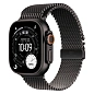 Умные часы Apple Watch Ultra 3 49mm GPS + Cellular Black Titanium Case Black Titanium Milanese Loop Medium
