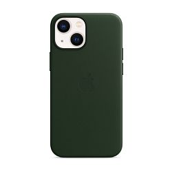 Клип-кейс (накладка) Apple Leather Case MagSafe для Apple iPhone 13 Mini кожа, Sequoia Green