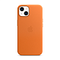 Клип-кейс (накладка) Leather Case MagSafe для Apple iPhone 13 кожа, жёлто-коричневый