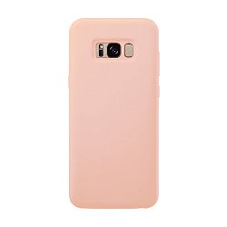 Клип-кейс (накладка) Silicone cover закрытый для Samsung Galaxy S8 силикон, пудровый