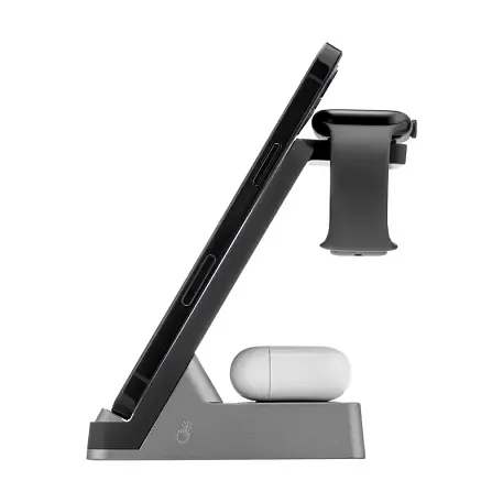 Беспроводное зарядное устройство Rocket Stand 3 in 1 22.5 Вт чёрный - 2