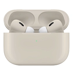 Беспроводные наушники Apple AirPods Pro 2 (Type-C) кремово-белый глянцевый (полная покраска)