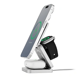 Беспроводное зарядное устройство uBear Balance 15 Вт серебристый