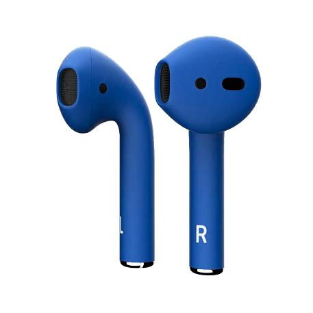 Беспроводные наушники Apple AirPods 2 с зарядным футляром синий матовый - 2