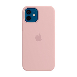 Клип-кейс (накладка) Silicone Case для Apple iPhone 12 / 12 Pro силикон, розовый