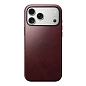 Клип-кейс (накладка) Nomad Modern Horween Leather Case для Apple iPhone 17 Pro кожа, бургунди